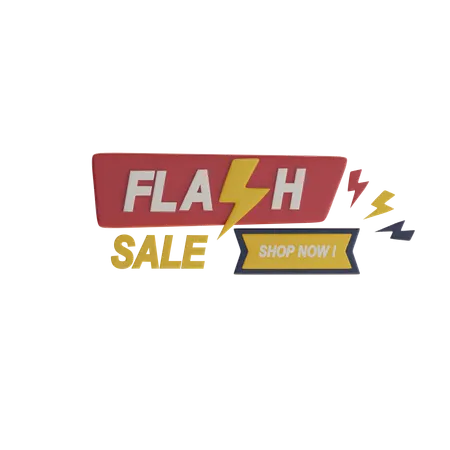Flash Sale  3D Icon