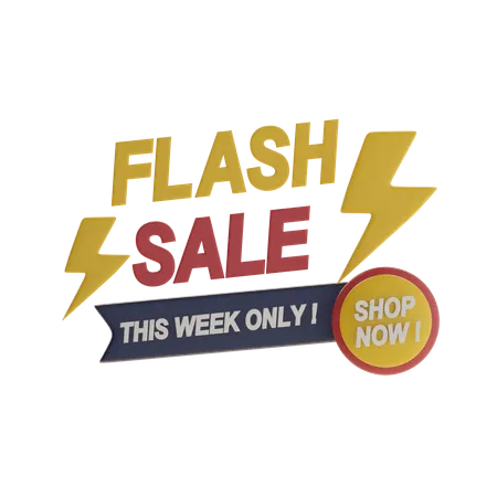 Flash Sale  3D Icon