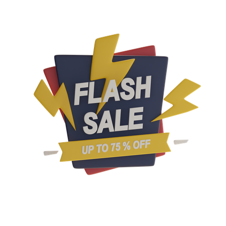 Flash Sale  3D Icon
