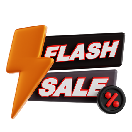 Flash Sale  3D Icon