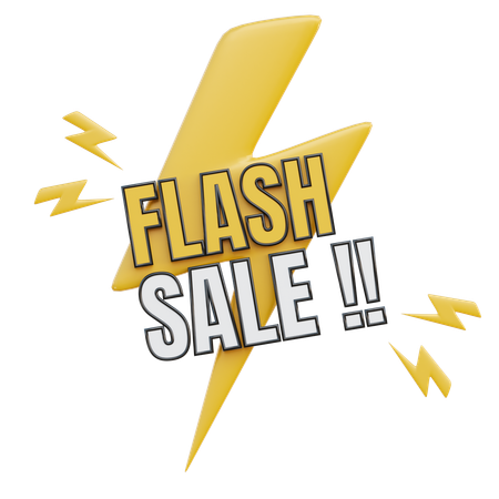 Flash Sale  3D Icon