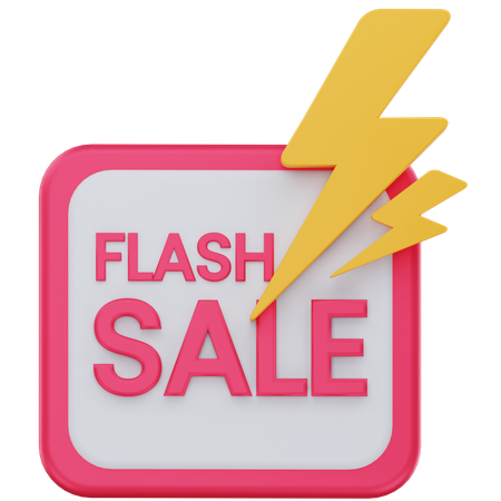 Flash sale  3D Icon