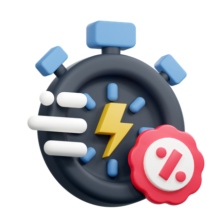 Flash Sale  3D Icon