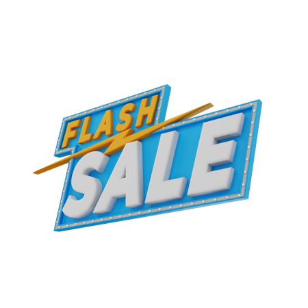 Flash Sale  3D Icon