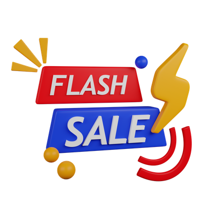 Flash Sale  3D Icon