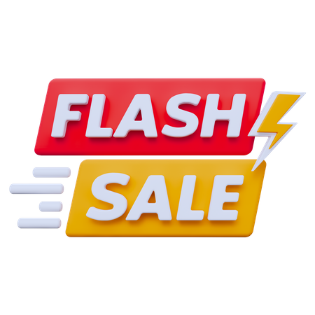 Flash Sale  3D Icon