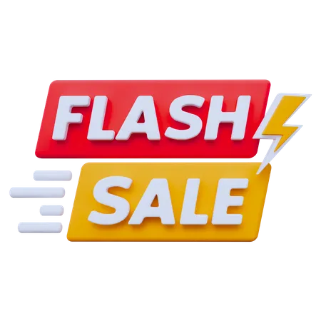 Flash Sale  3D Icon