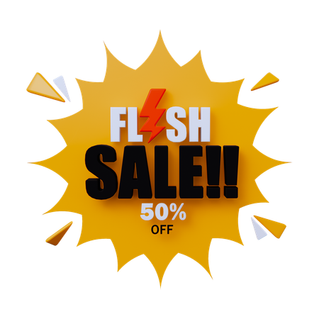 Flash Sale  3D Icon