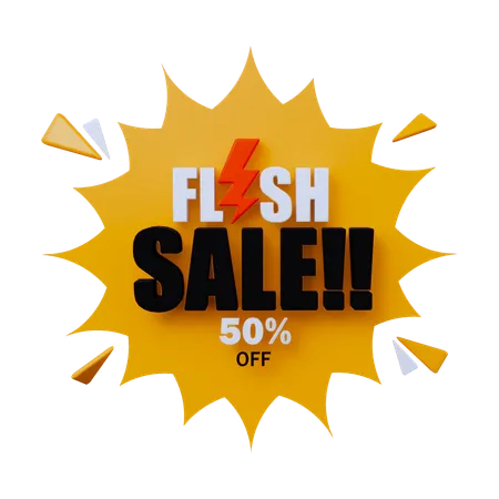 Flash Sale  3D Icon