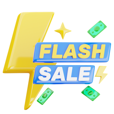 Flash Sale  3D Icon