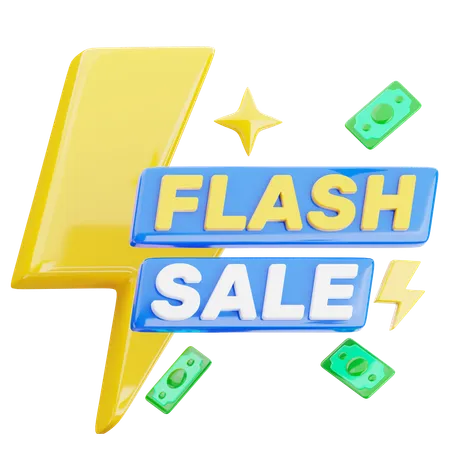 Flash Sale  3D Icon