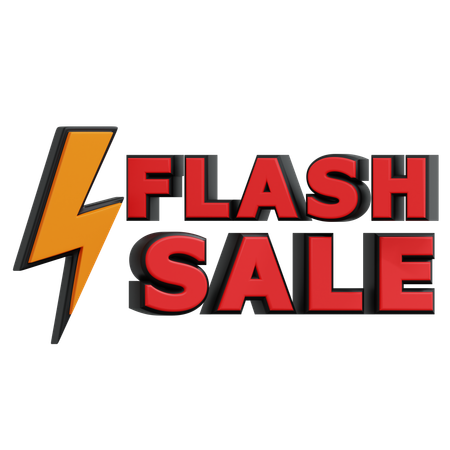 Flash Sale  3D Icon