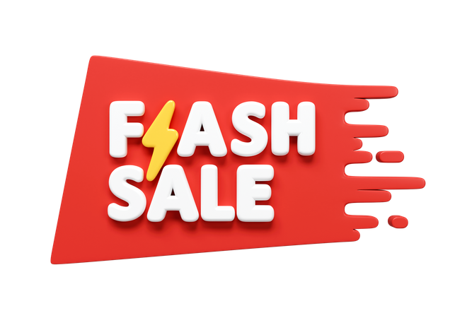 Flash Sale  3D Icon