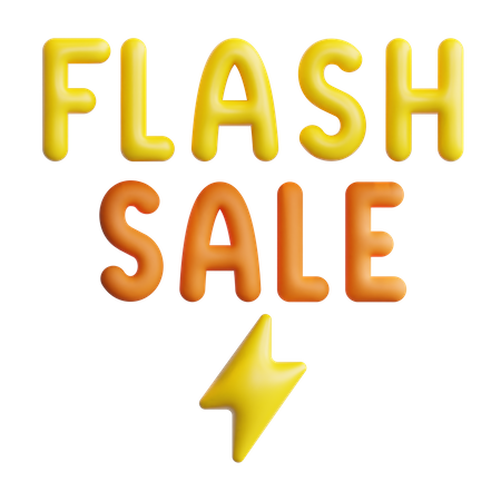 Flash Sale  3D Icon