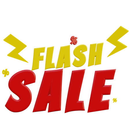 Flash Sale  3D Icon