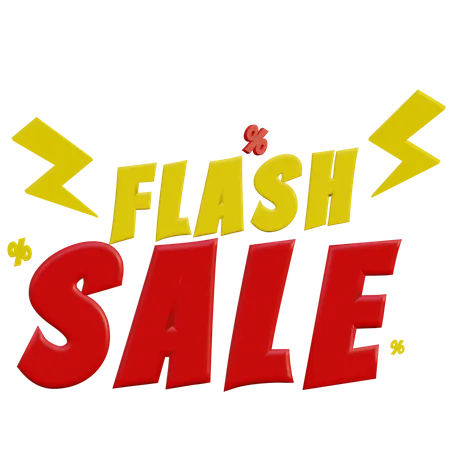 Flash Sale  3D Illustration