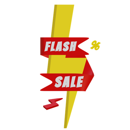 Flash Sale  3D Illustration