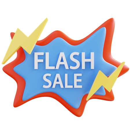 Flash Sale  3D Illustration