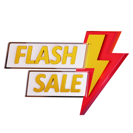 Flash Sale  3D Illustration