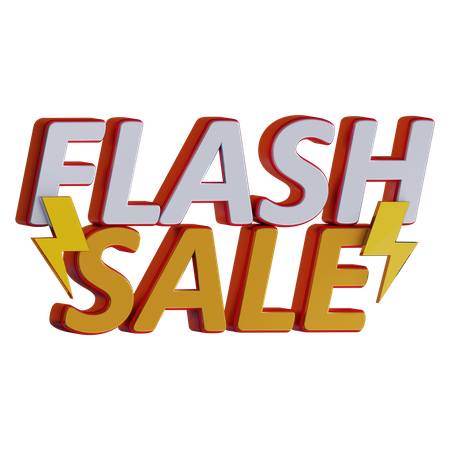 Flash Sale  3D Illustration