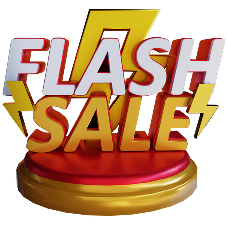 Flash Sale  3D Illustration