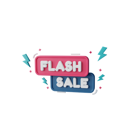 Flash Sale  3D Illustration