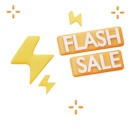 Flash Sale  3D Illustration