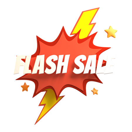 Flash Sale  3D Illustration