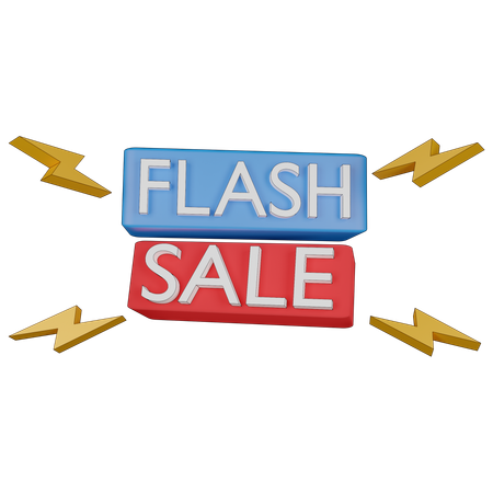 Flash Sale  3D Illustration