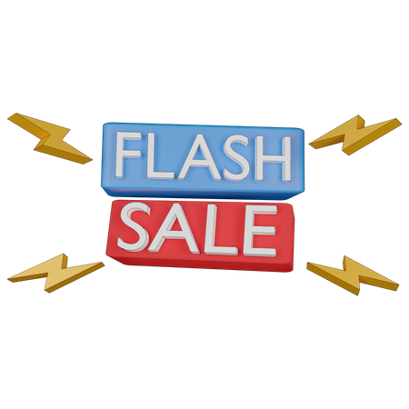 Flash Sale  3D Illustration