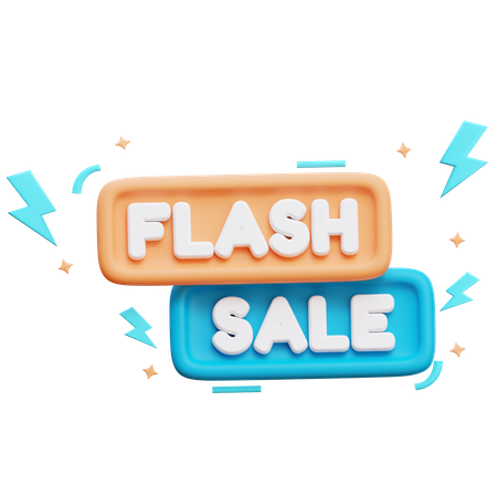 Flash Sale  3D Illustration