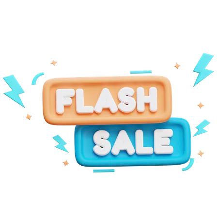 Flash Sale  3D Illustration