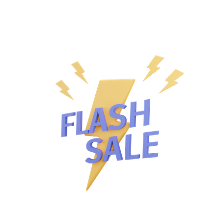 Flash sale 3D Illustration