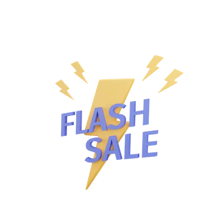Flash sale  3D Illustration
