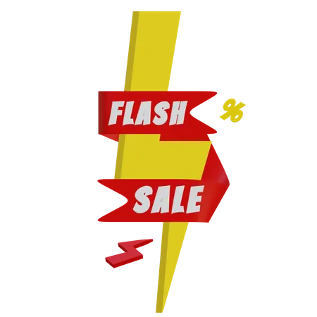 Flash Sale 3D Illustration