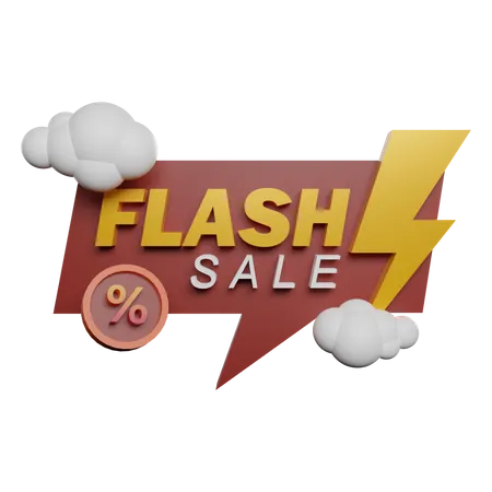 Flash Sale  3D Illustration