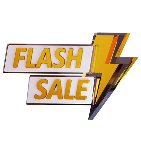 3 D Flash Big Sale Text Effect 3D Illustration