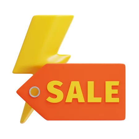 3 D Flash Sale Illustration For Shopping And Payment Purpose 3D Icon