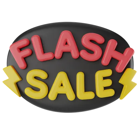 Flash Sale 3 D Text 3D Icon