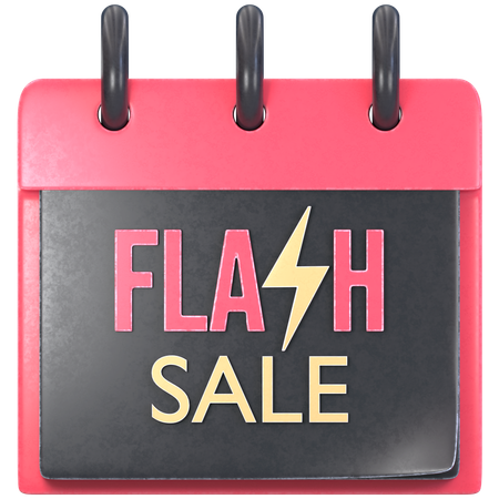 Flash Sale Calendar  3D Icon