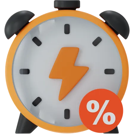 Flash sale discount  3D Icon