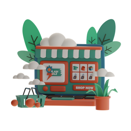 Flash Sale Display  3D Icon