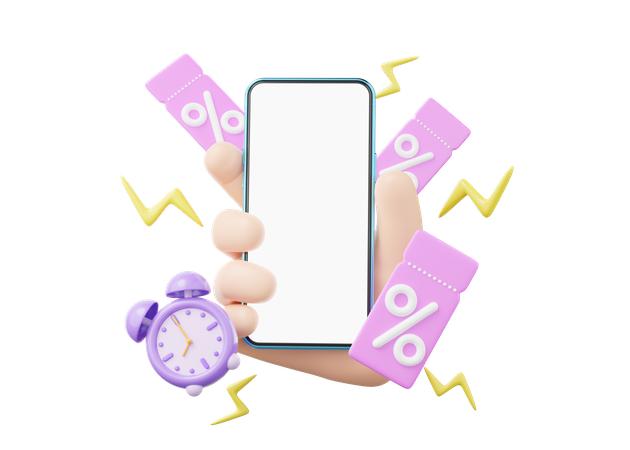 Flash Sale For App  3D Icon