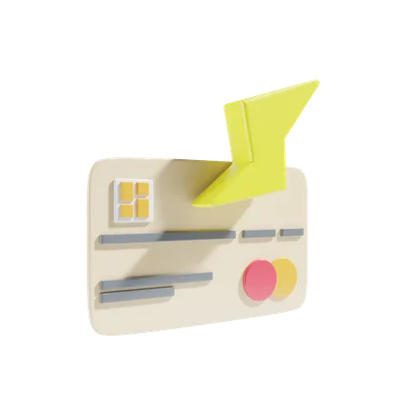Flash Sale For Credit Card 3 D Illustration 3D Icon