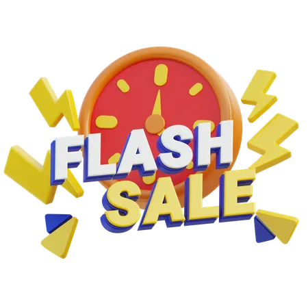 Flash Sale Limited Time Offer  3D Icon