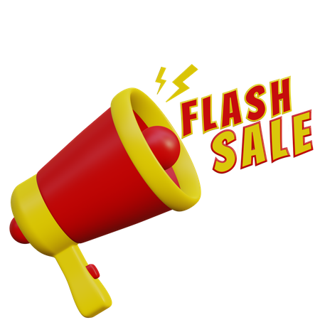 Flash Sale Marketing  3D Icon