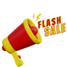 3d flash sale marketing emoji