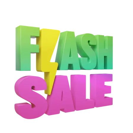 Flash Sale Promotion  3D Icon