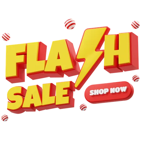 Flash Sale Shop Now  3D Icon