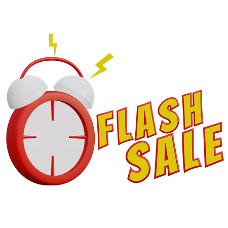 Flash Sale Time 3D Illustration